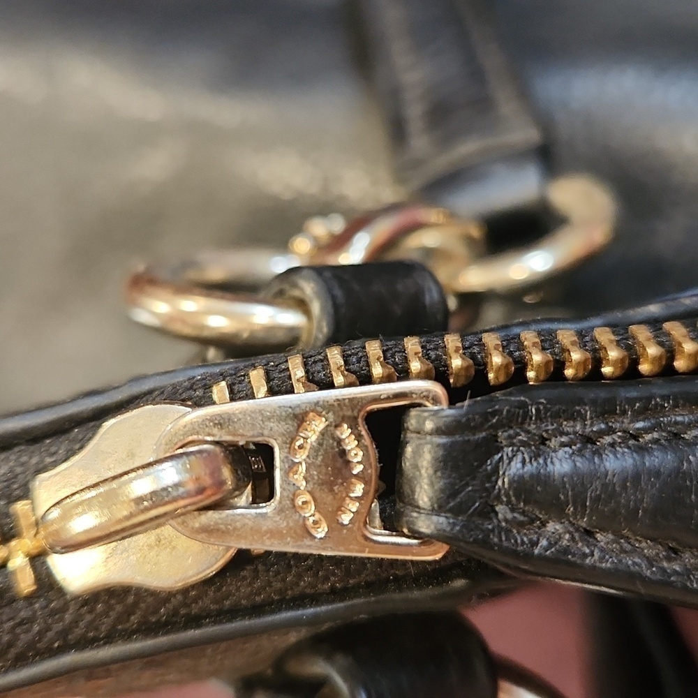 Coach Small Kelsey Tote Black Pebbled Leather - Picture 10 of 16